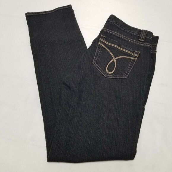 Calvin Klein Jeans women Ankle Skinny Jeans Slim Fit Zipper Fly Black 27/4 - Picture 1 of 9